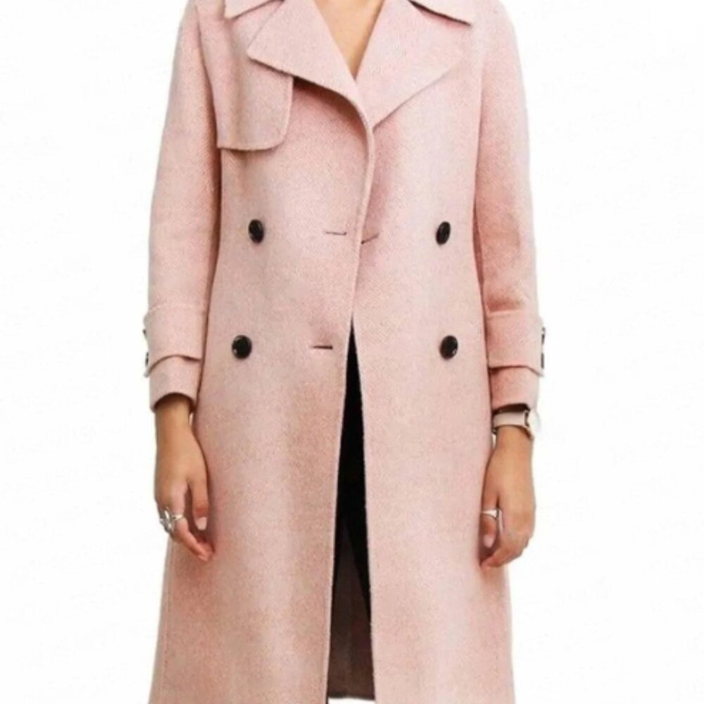 About Fate Margot Hayes Wool Pink Coat